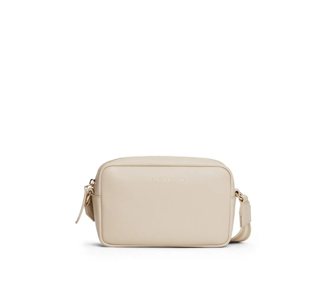 Tommy Hilfiger Mini Bag TH LOGOTAPE CAMERA BAG, Damen Umhängetasche, Schultertasche mit Logoschriftzug