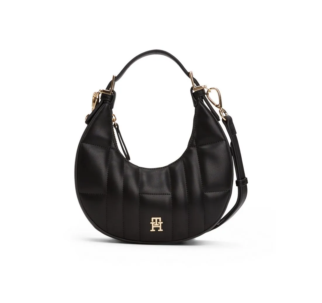 Tommy Hilfiger Schultertasche TH FEMININE MOON CROSSOVER, Damen Umhängetasche, Hobo, mit TH-Schmuckelement