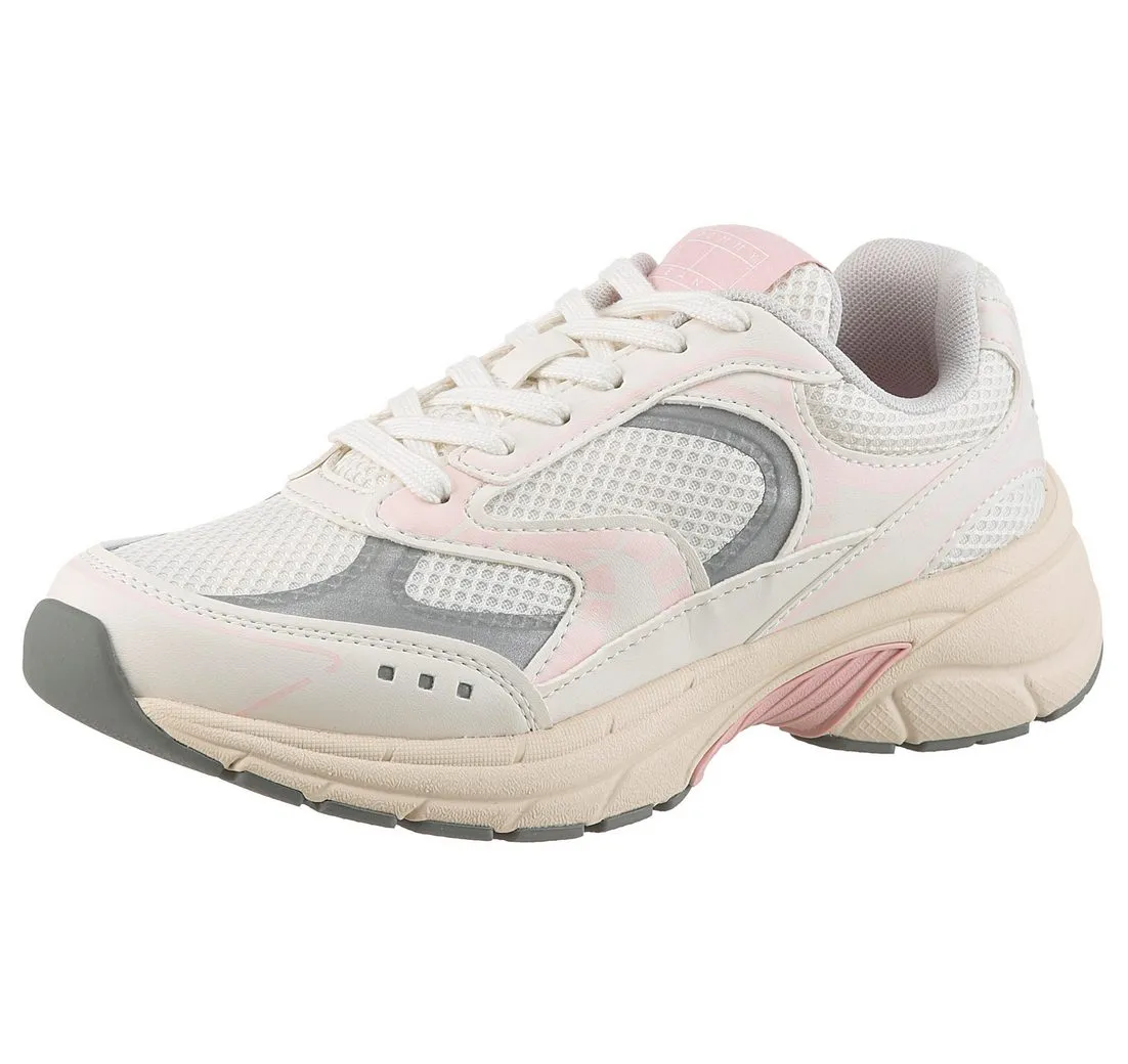 TOMMY JEANS ARCHIVE'25 Keilsneaker, Plateau, Freizeitschuh, Halbschuh, Schnürer mit Kontrastbesatz
