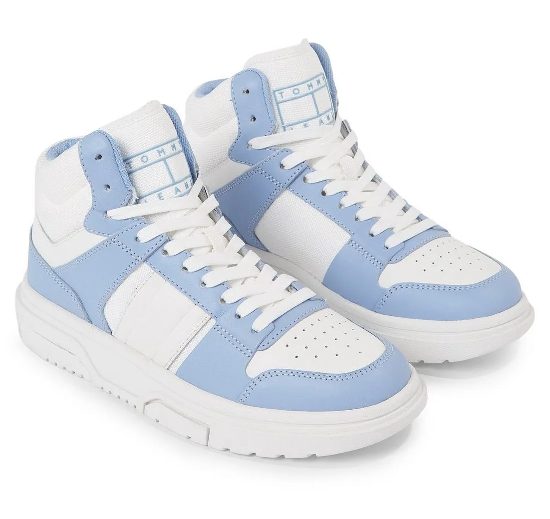 TOMMY JEANS THE BROOKLYN MID TOP Sneaker, Plateau, High Top-Sneaker, Freizeitschuh, gepolsterter Schaftrand