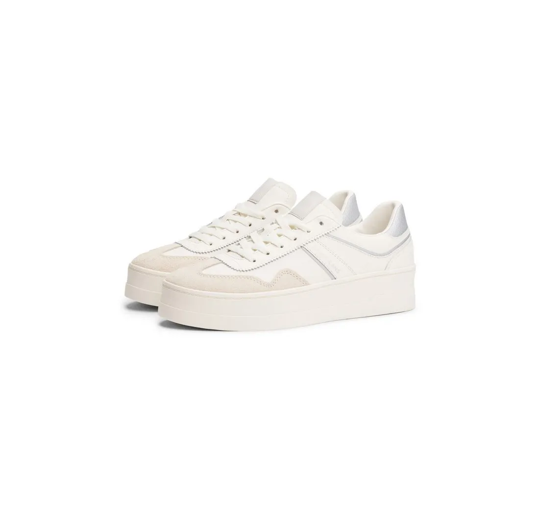 TOMMY JEANS THE GREENWICH FLATFORM Plateausneaker, Freizeitschuh, Halbschuh, Schnürerschuh mit Logoschriftzug