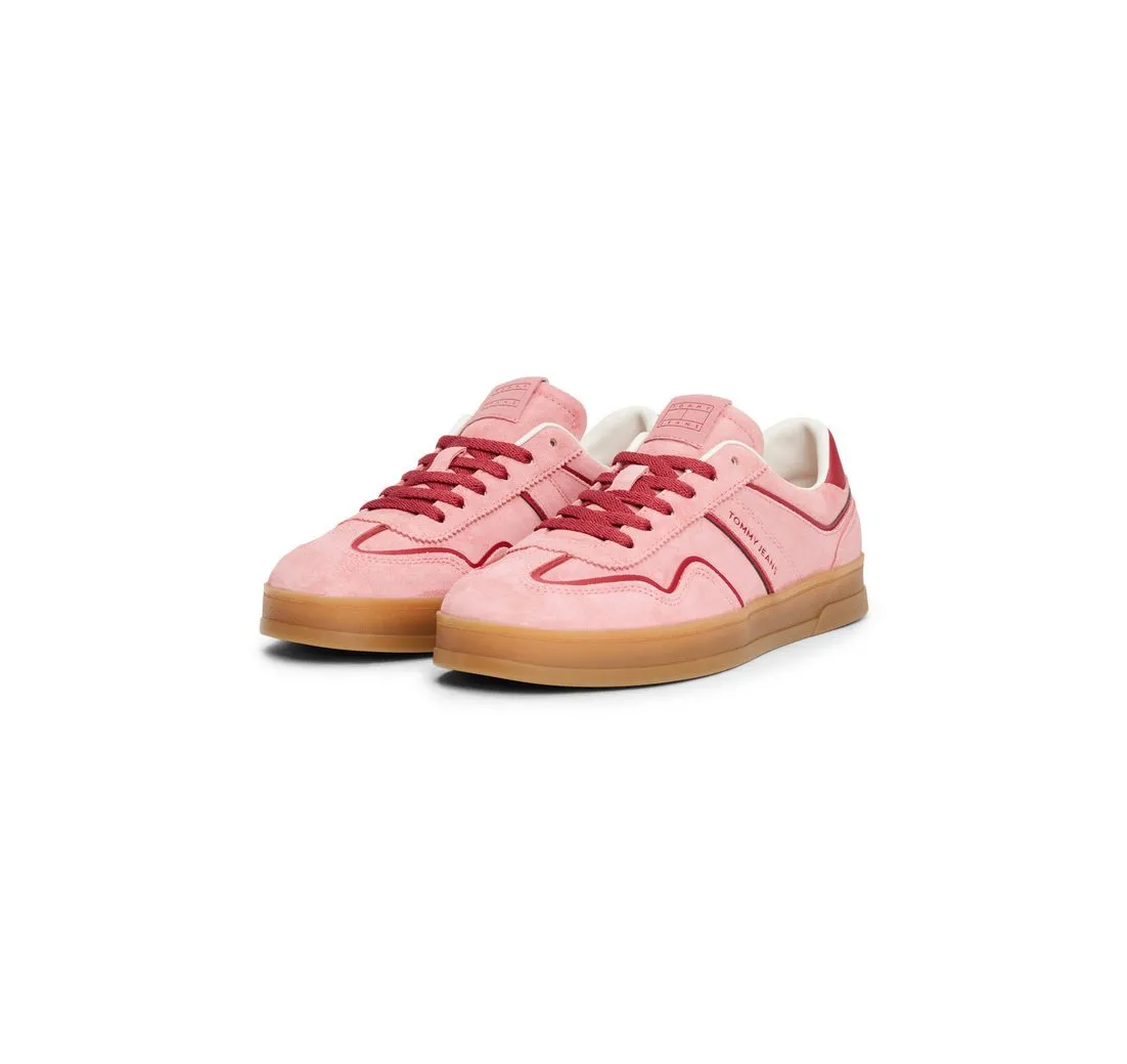 TOMMY JEANS THE GREENWICH Plateausneaker, Schnürer, Halbschuh, Freizeitschuh mit Kontrastbesatz