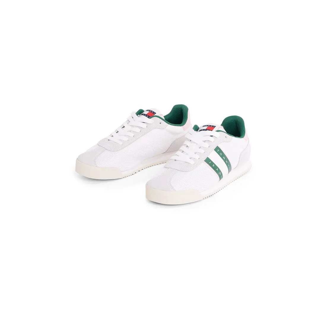 TOMMY JEANS TJW LOW PROFILE RUNNER Sneaker, Freizeitmode, Halbschuh, Schnürschuh mit Kontrastbesatz