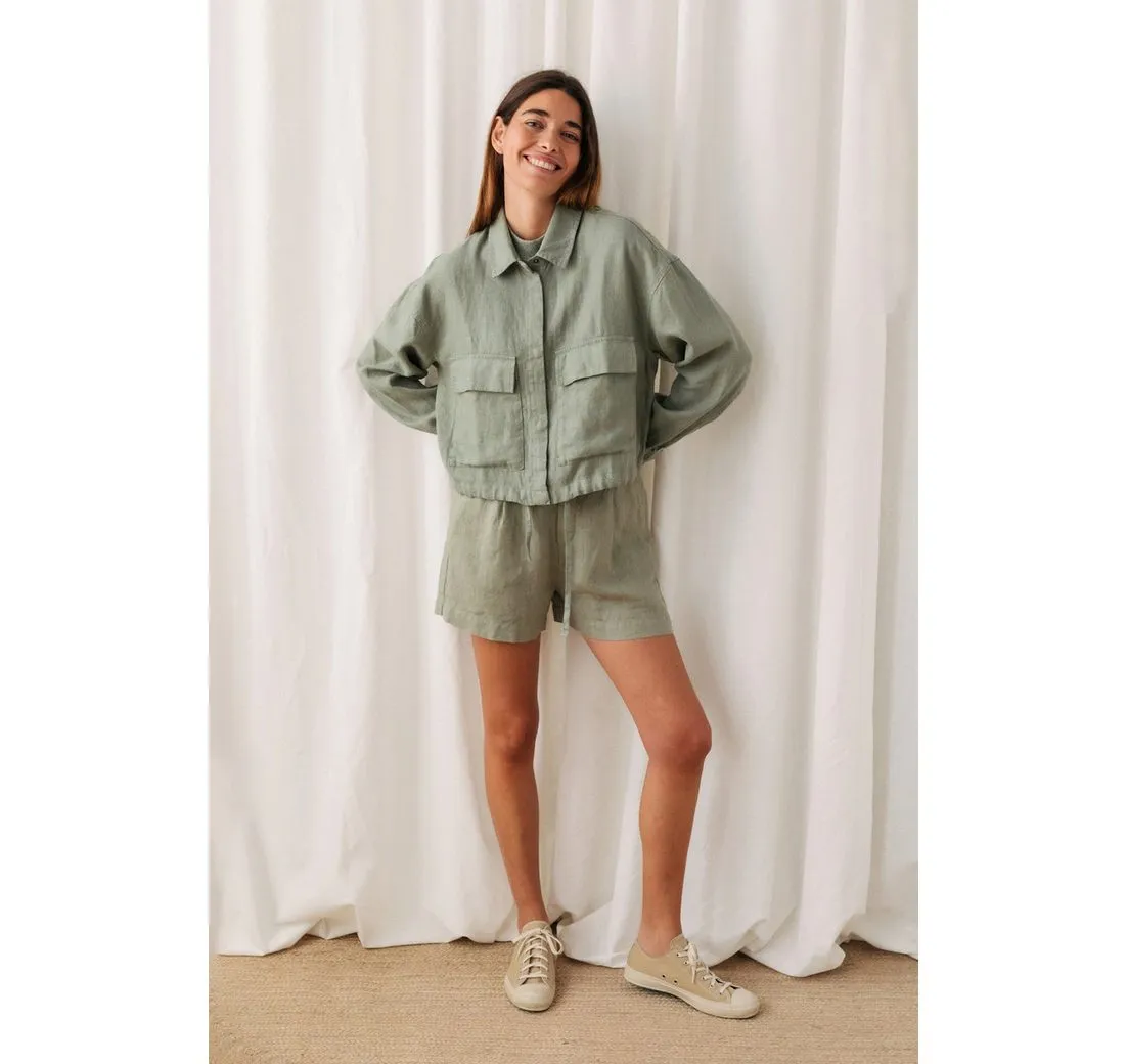 TWOTHIRDS Jackenblazer Hiengabat - Vegane Jacke aus Leinen