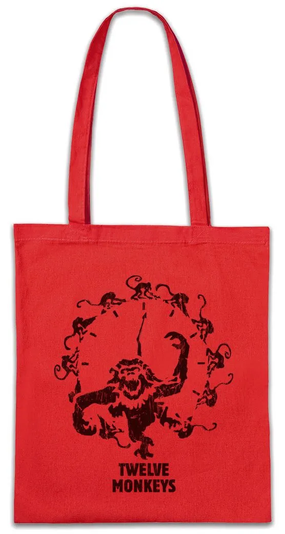 Urban Backwoods Beuteltasche 12 Monkeys Stofftasche Twelve Affen Movie Unmake History Time Travel (1-tlg), Sci-Fi Science Fiction Willis
