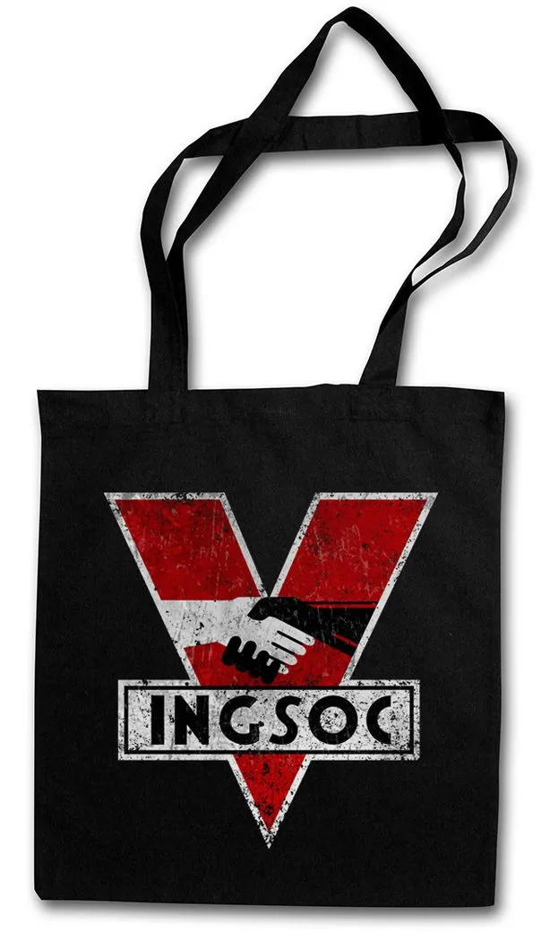 Urban Backwoods Beuteltasche 1984 Logo Vintage Ingsoc Stofftasche Big Oceania Brother George Orwell (1-tlg), Buch Book Novel SciFi