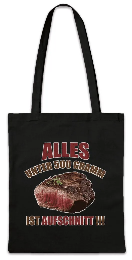 Urban Backwoods Beuteltasche 500 g Beef Stofftasche Steak Fleisch Meat Rind No Vegan Protein (1-tlg), Kraftsport Body Building Pumpen