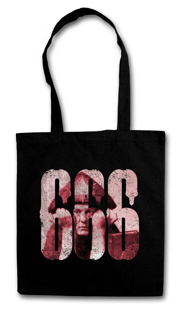 Urban Backwoods Beuteltasche 666 Aleister Crowley Stofftasche Number Of The Beast OTO Satanic (1-tlg), Circle Symbol 777 Priest