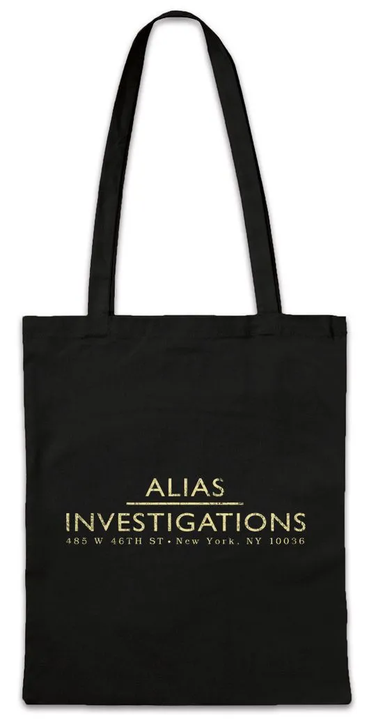 Urban Backwoods Beuteltasche A Investigations Stofftasche Symbol Alias Sign Logo Jones Zeichen (1-tlg), Company Jessica Firma Firmenlogo