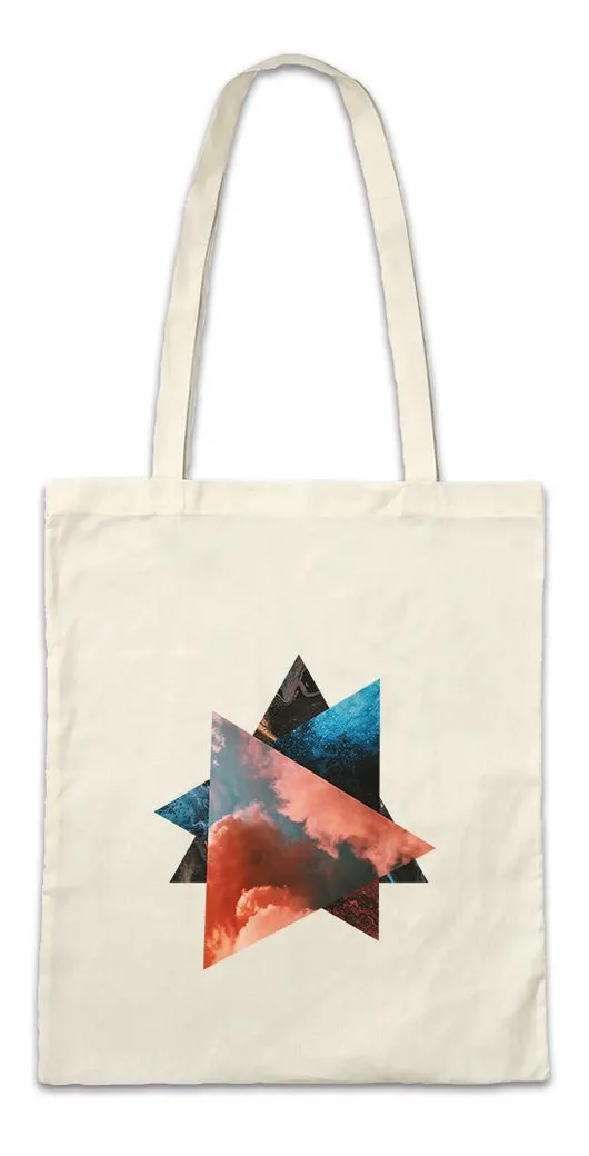Urban Backwoods Beuteltasche Abstract Triangles Stofftasche Modern Art Moderne Abstrakte Kunst (1-tlg), Design Geometrie Dreieck Random
