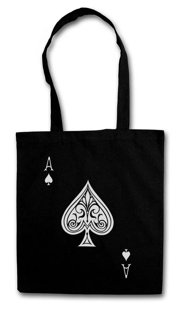 Urban Backwoods Beuteltasche Ace Of Spades II Stofftasche Spade Ace Poker Card Casino Karte 777 (1-tlg), Royal Flush Pik As