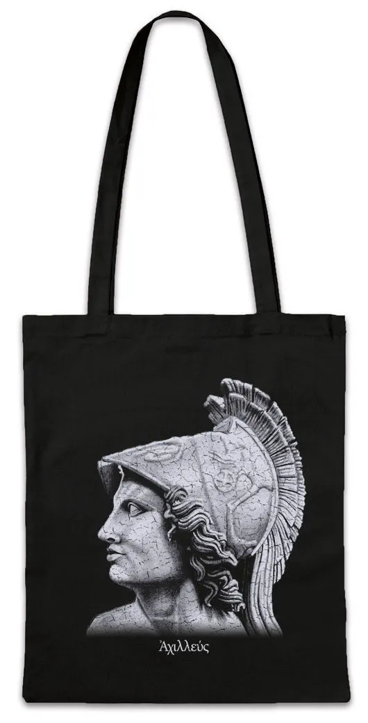 Urban Backwoods Beuteltasche Achilles Portrait Stofftasche Mythologie Gott Troja Griechenland (1-tlg), Greece Greek God Mythology