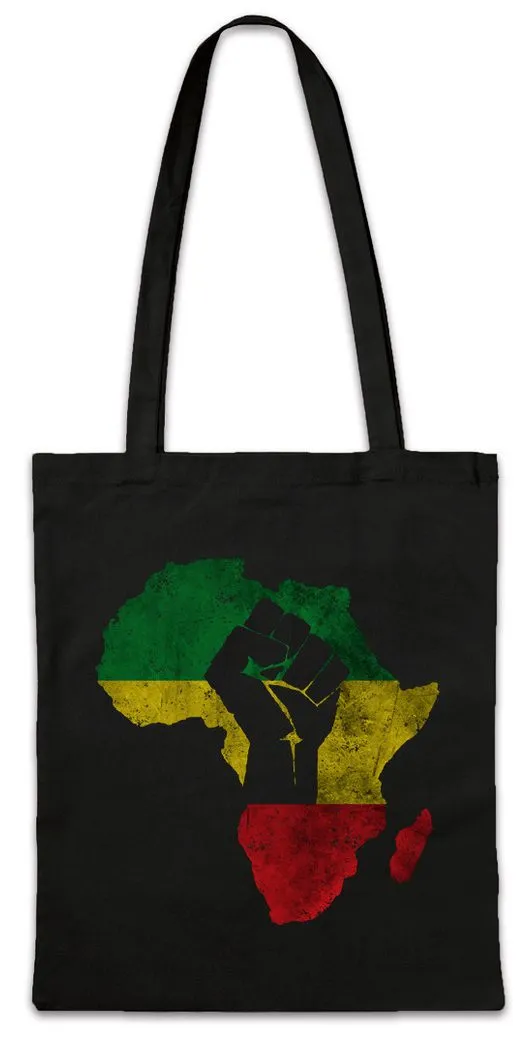 Urban Backwoods Beuteltasche African Fist Stofftasche Zion Music Jah Babylon Musik Babylon Irie (1-tlg), Reggae Marley Jamaica