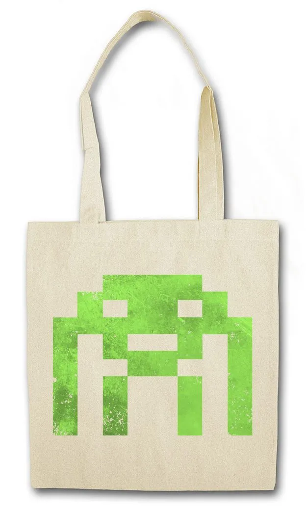 Urban Backwoods Beuteltasche Alien Invader Stofftasche Retro Gaming Gamer Nerd Big Geek Freak VG (1-tlg), Bang Sheldon Theory TBBT