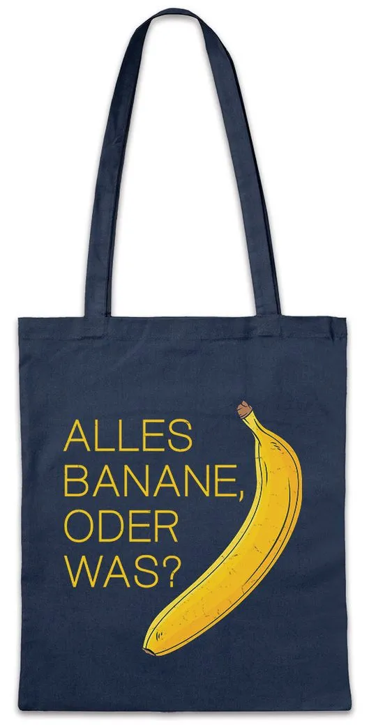 Urban Backwoods Beuteltasche Alles Banane Oder Was Stofftasche Obst Vitamine Veganer Brot Fun (1-tlg), Vegetarian Vegan Öko Banana