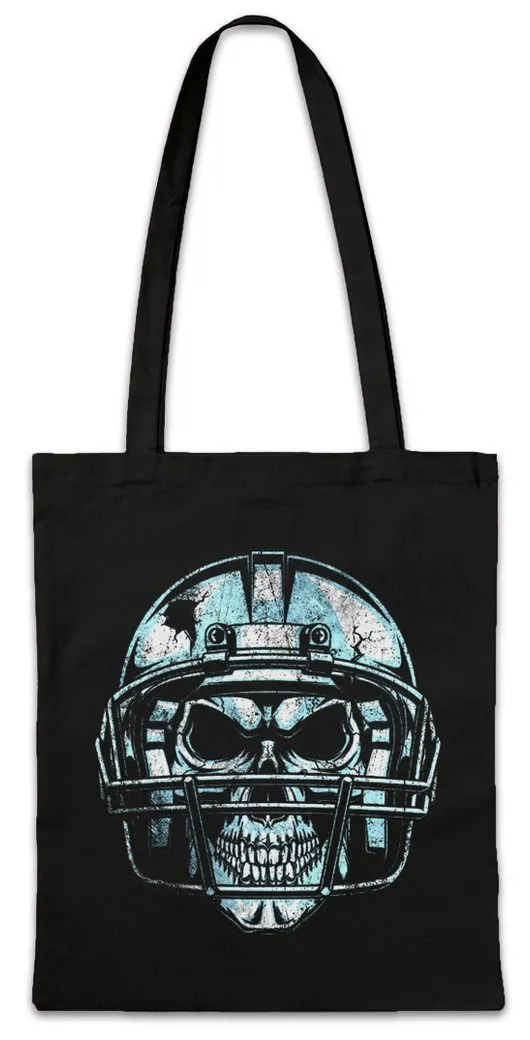 Urban Backwoods Beuteltasche American Football Skull Stofftasche Player Ball Spieler Team Skull (1-tlg), Schädel Skulls Totenkopf Match