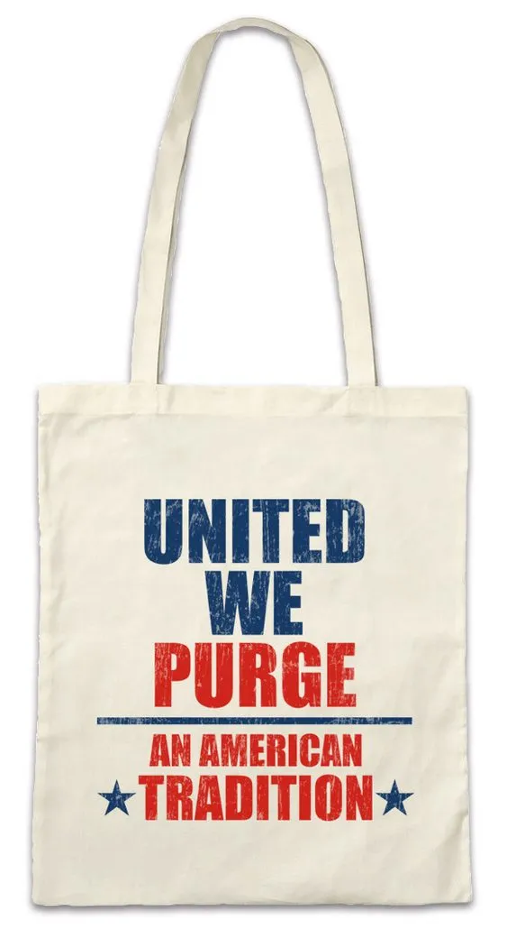 Urban Backwoods Beuteltasche An American Tradition Stofftasche The Mask Maske Purge God Symbol (1-tlg), Zeichen Annual Logo Sign