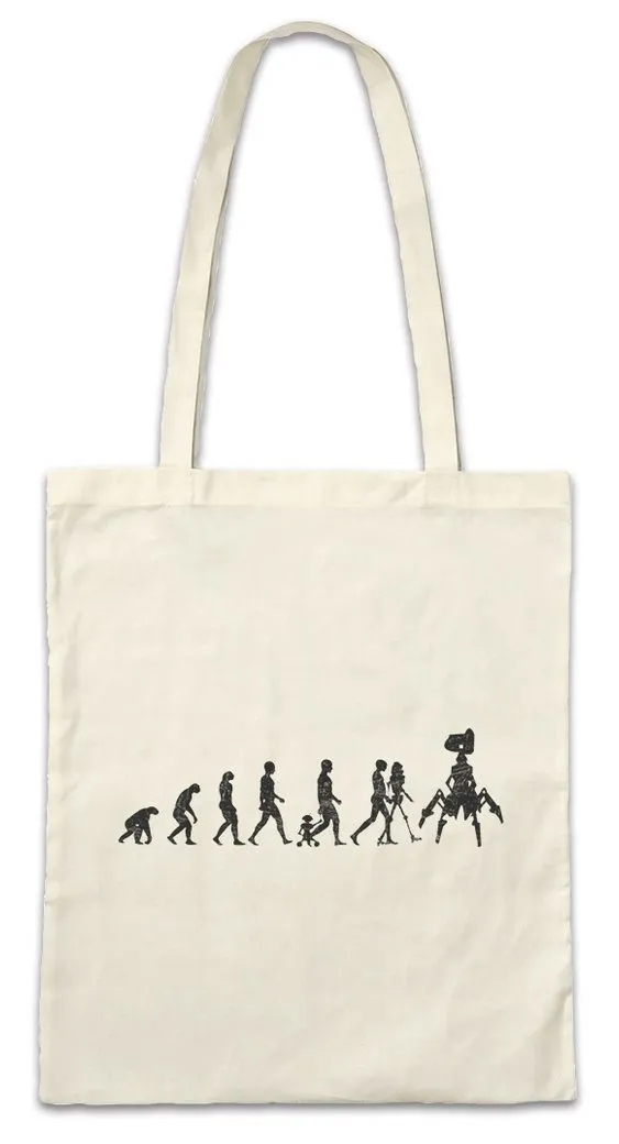 Urban Backwoods Beuteltasche Android Evolution Stofftasche Roboter Robot Androiden KI AI Sci-Fi (1-tlg), Cyborg Geek Nerd Human