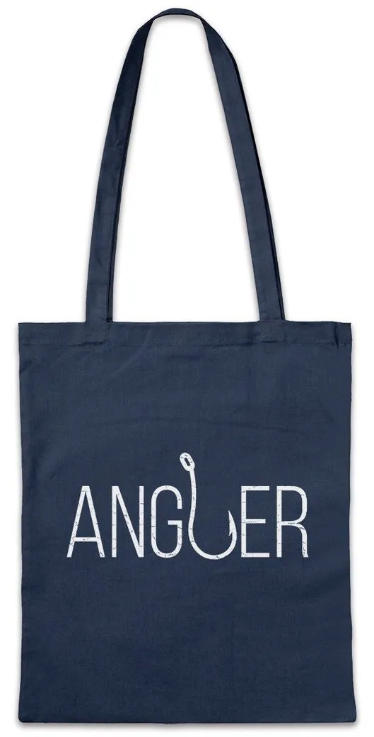 Urban Backwoods Beuteltasche Angler Stofftasche Angeln Fisch Verein Haken Sport Fischer Angel Meer (1-tlg), Fischen Hobby Fun