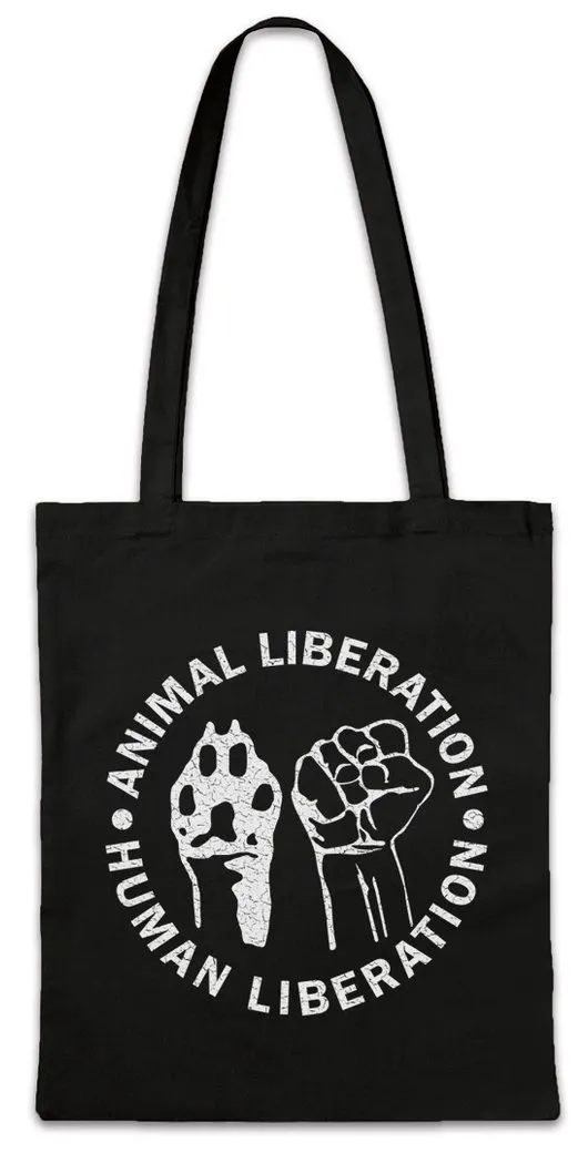 Urban Backwoods Beuteltasche Animal Liberation Stofftasche Vegan Vegetarier Veganer Speziesismus (1-tlg), Tierschutz Animal Welfare Veganismus