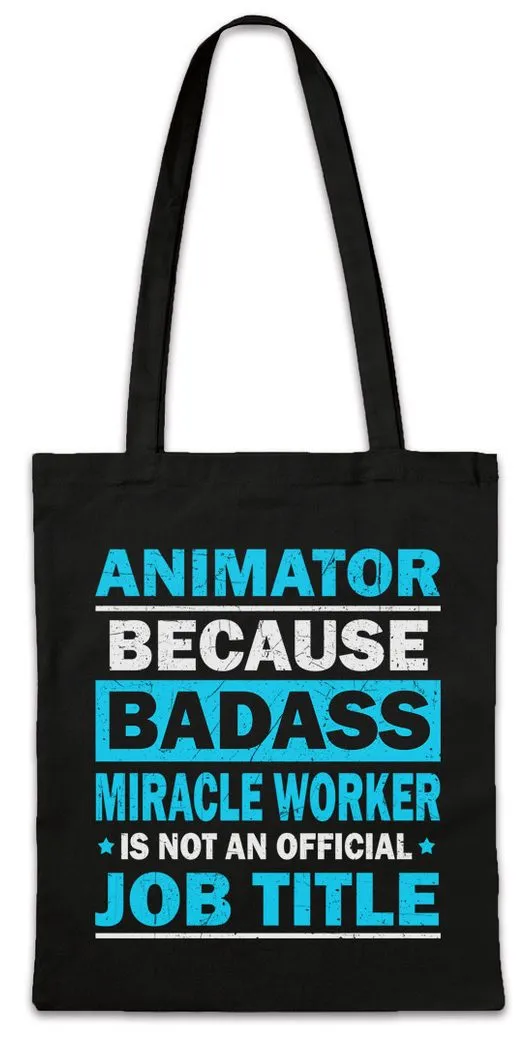 Urban Backwoods Beuteltasche Animator Stofftasche Animateur Beruf Miracle Badass Profession Fun (1-tlg), Urlaub Holiday Beach Strand