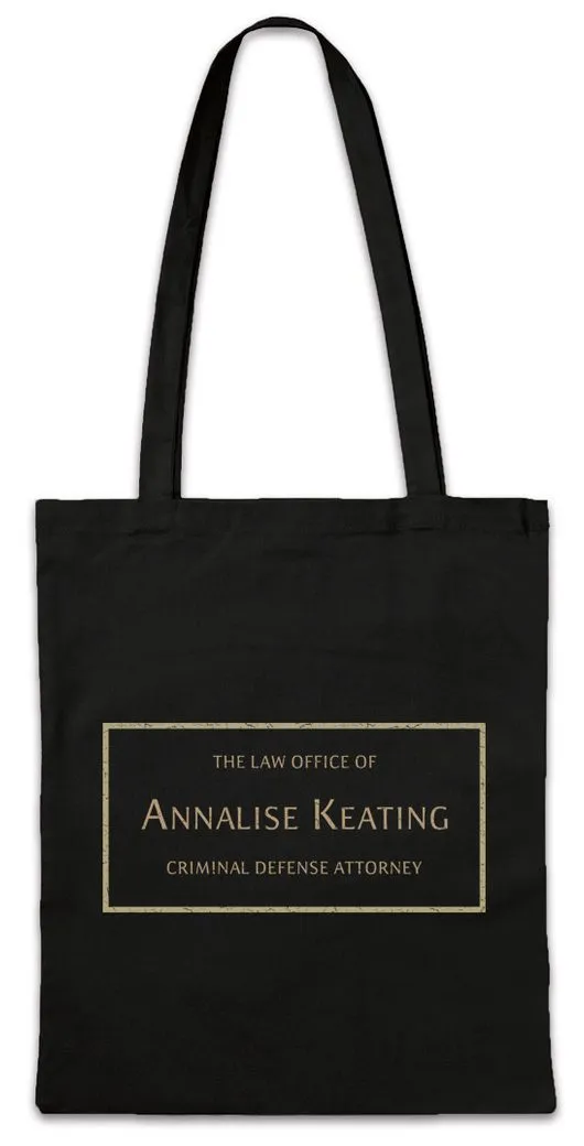 Urban Backwoods Beuteltasche Annalise Keating Stofftasche How To Sign Get Away Schild With Murder (1-tlg), Logo Firma Insigina Firmenlogo