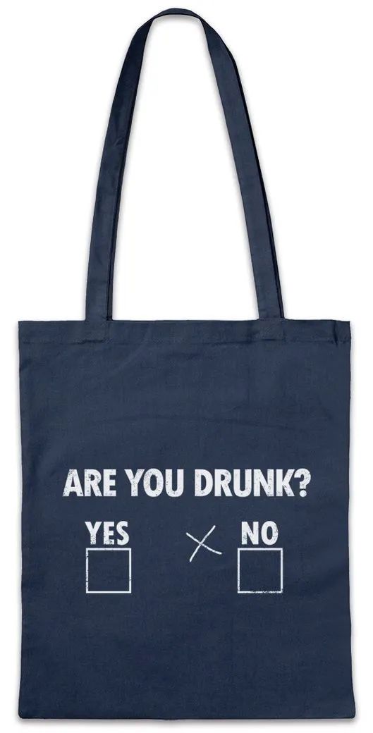 Urban Backwoods Beuteltasche Are You Drunk Stofftasche Yes? No? Cross Fun Drinker Beer Bier Booze (1-tlg), Hangover Barfly Party University