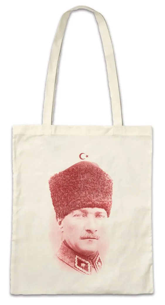 Urban Backwoods Beuteltasche AtaTürk Portrait Stofftasche Mustafa Kemal Ataturk Türkei Osmanisches (1-tlg), Reich Istanbul Republik Turkey