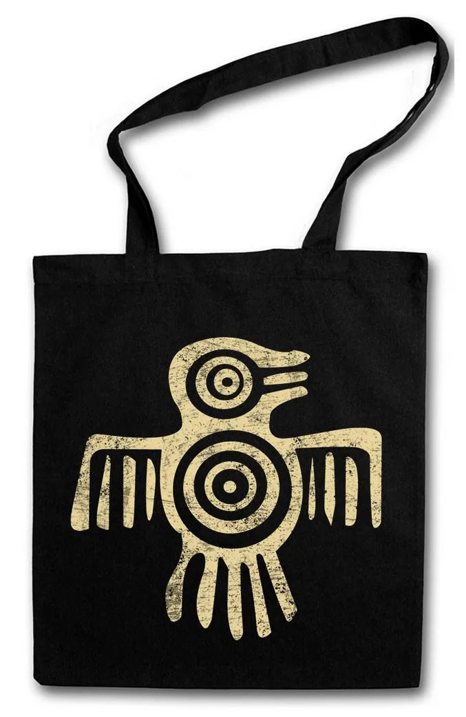 Urban Backwoods Beuteltasche Aztec Bird II Stofftasche Native Indian American Azteken Sign Maya (1-tlg), Zeichen Mayans Montezuma USA
