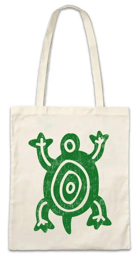 Urban Backwoods Beuteltasche Aztec Turtle II Stofftasche Aztecs Azteken Inka Maya Mayans Mayas (1-tlg), Tattoo Atzteken Empire