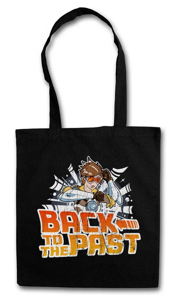 Urban Backwoods Beuteltasche Back To The Past Stofftasche Zurück 80s In Marty Future Die Car Doc (1-tlg), Zukunft Fun McFly Eighties