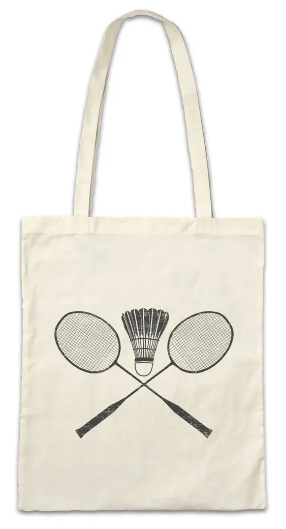 Urban Backwoods Beuteltasche Badminton Tools Stofftasche Player Passion Love Addiction Federball (1-tlg), Schläger Sport Verein Trainer