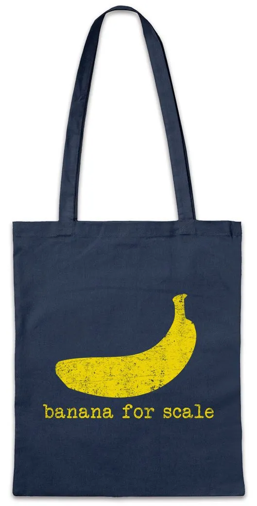 Urban Backwoods Beuteltasche Banana For Scale Stofftasche Sale Banane Geek Nerd Fun Karneval (1-tlg), Fasching Obsthändler Informatiker Informatik
