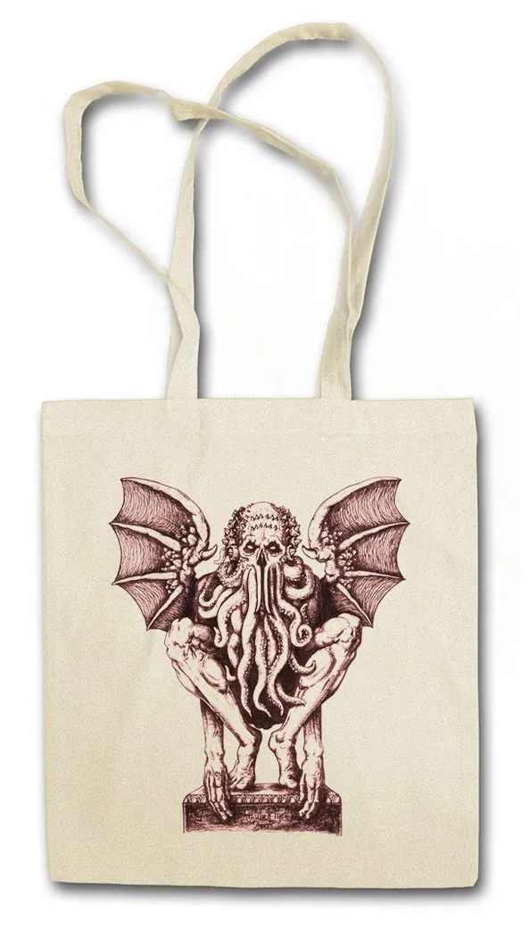 Urban Backwoods Beuteltasche Baphomet Cthulhu Stofftasche Cthulhu Call Horror Arkham H. P. (1-tlg), Lovecraft R´LYEH Call Sign Dunwich