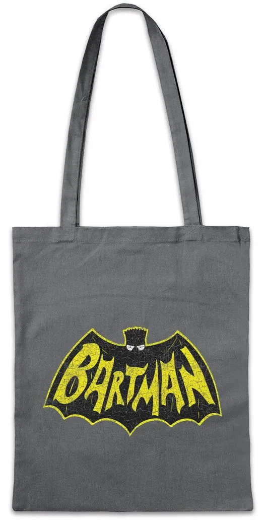 Urban Backwoods Beuteltasche Bartman Stofftasche Bad Man Comic Cartoon Crossover Art Fun Bart (1-tlg), Batman Gotham Springfield Lisa