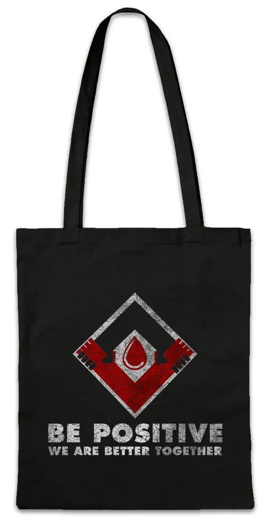 Urban Backwoods Beuteltasche Be Positive Partnership II Stofftasche The Vampire Strain Vampir (1-tlg), Symbol Sign Logo Zeichen