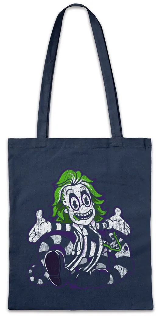 Urban Backwoods Beuteltasche Beetle Comic Clown Stofftasche The Juice Joker Cartoon Beetlejuice (1-tlg), Horror Fantasy Tim Betelgeuse