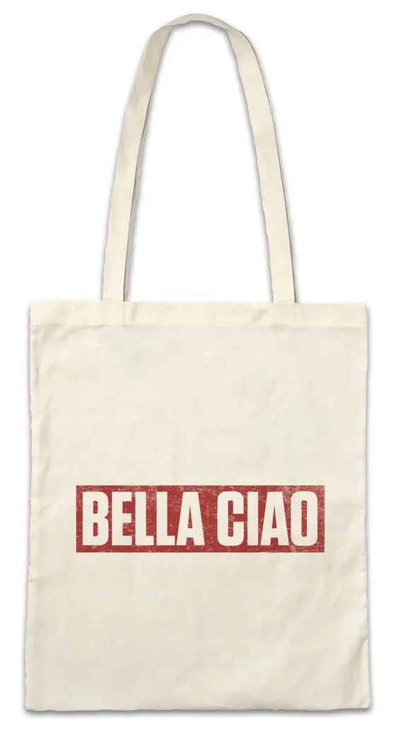 Urban Backwoods Beuteltasche Bella Ciao Stofftasche Bank Money Cash Überfall Professor Casa Heist (1-tlg), Robbery Crime De Papel