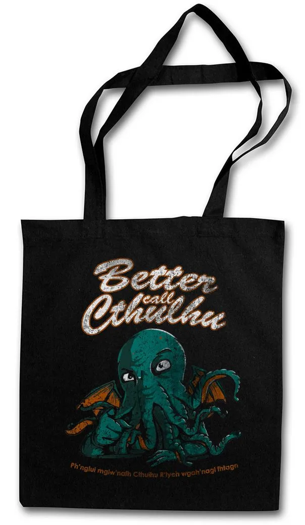 Urban Backwoods Beuteltasche Better Call Cthulhu Stofftasche Arkham H. P. Lovecraft Miskatonic Call (1-tlg), Horror Dunwich Innsmouth