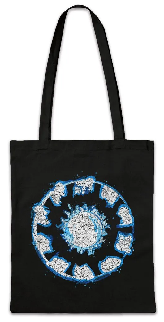 Urban Backwoods Beuteltasche Big Iron Arc Reactor Stofftasche Tony Reaktor Man Sign Stark Symbol (1-tlg), Logo Industries Comic Mark