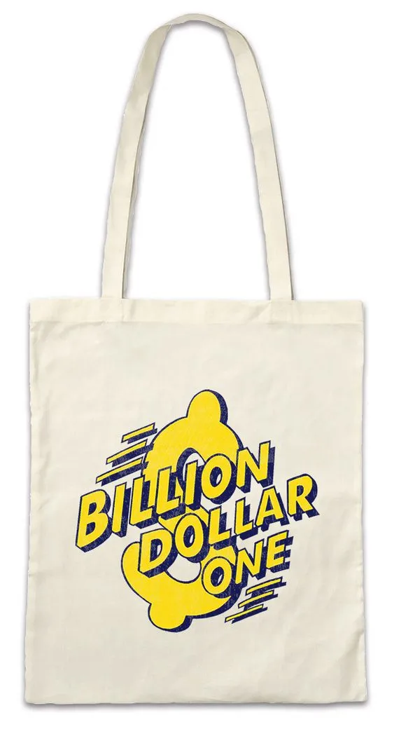 Urban Backwoods Beuteltasche Billion Dollar One Stofftasche Rich Logo 80s Kult Richie Movie Film (1-tlg), Comic Book Airplane Macaulay