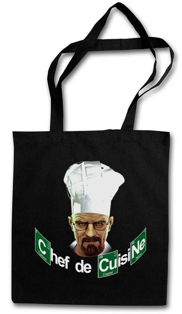 Urban Backwoods Beuteltasche Black Chef De Cusine Stofftasche Walter Breaking White Ehrmantraut Bad (1-tlg), Crystal Pinkman Let's The