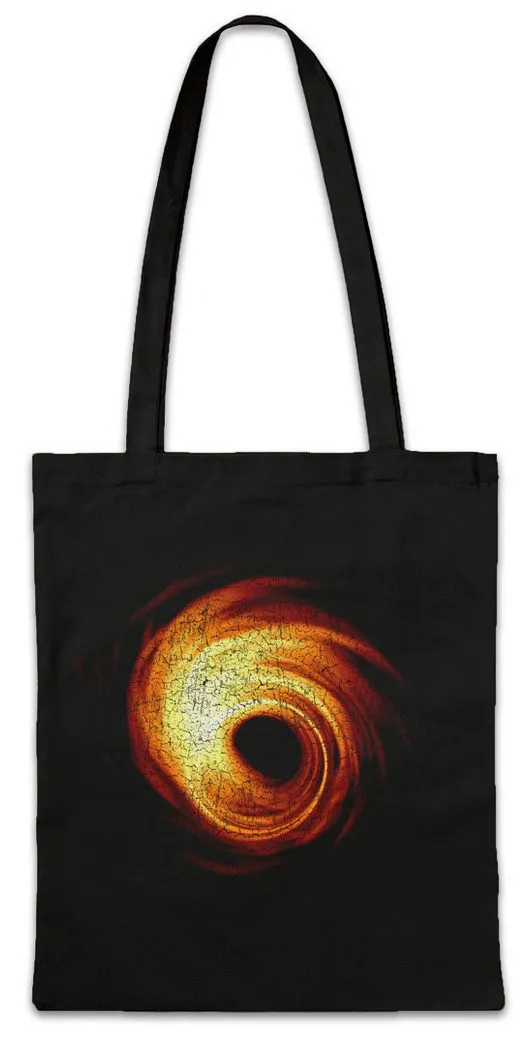 Urban Backwoods Beuteltasche Black Hole Stofftasche Schwarzes Loch Geek Nerd Space Station (1-tlg), Cosmonaut Cosmos Kosmos Weltraum