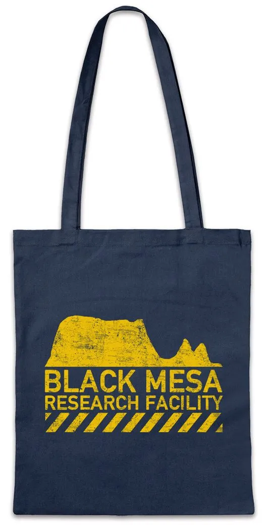 Urban Backwoods Beuteltasche Black Mesa Stofftasche Research Facility Gamer Gaming PC Half Fun (1-tlg), Games Fun Nerd Geek