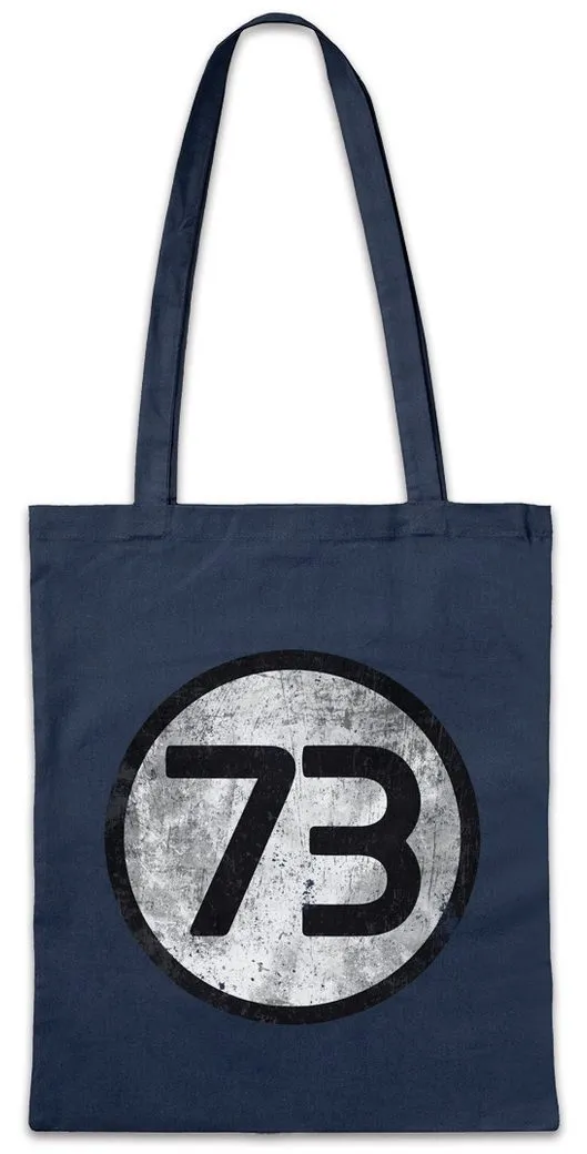 Urban Backwoods Beuteltasche Black Number 73 The Logo Stofftasche Big Sheldon Zahl Cooper Bang TBBT (1-tlg), Kult Fun