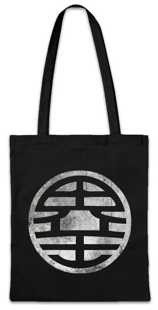Urban Backwoods Beuteltasche Black Son Goku Vintage Stofftasche Dragonball Kanji Kaio Z King Kai (1-tlg), Kult Cartton Anime Game