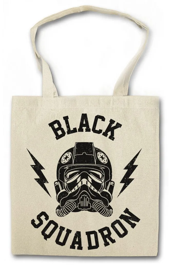 Urban Backwoods Beuteltasche Black Squadron Vintage I Stofftasche Fighter Pilot Trooper Star Tie (1-tlg), Imperial Wars Sci-Fi Interceptor