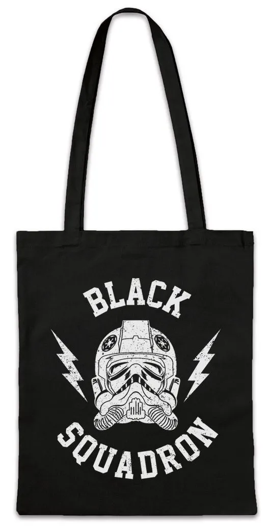 Urban Backwoods Beuteltasche Black Squadron Vintage II Stofftasche Star Tie Pilot Sci-Fi Logo (1-tlg), Imperial Trooper Fighter Wars