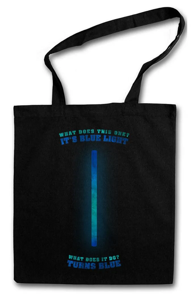 Urban Backwoods Beuteltasche Blue Light Stofftasche Rambo Zitat Film Blaues Licht Quote Knicklicht (1-tlg), Movie Army Comedy John