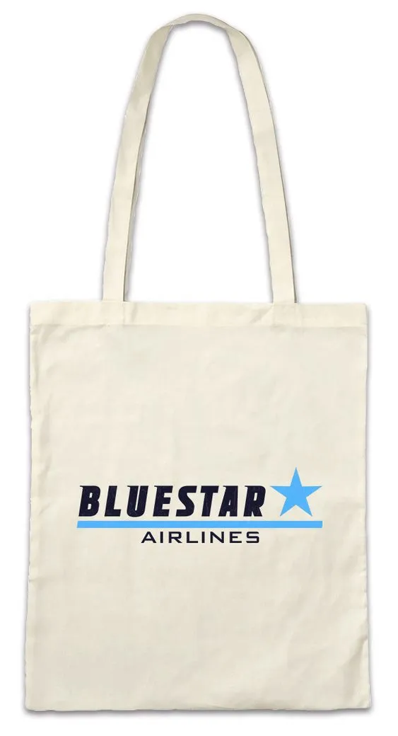 Urban Backwoods Beuteltasche Bluestar Airlines Stofftasche Wall Fluggesellschaft Street Gekko Movie (1-tlg), Fox Gordon Bud Film